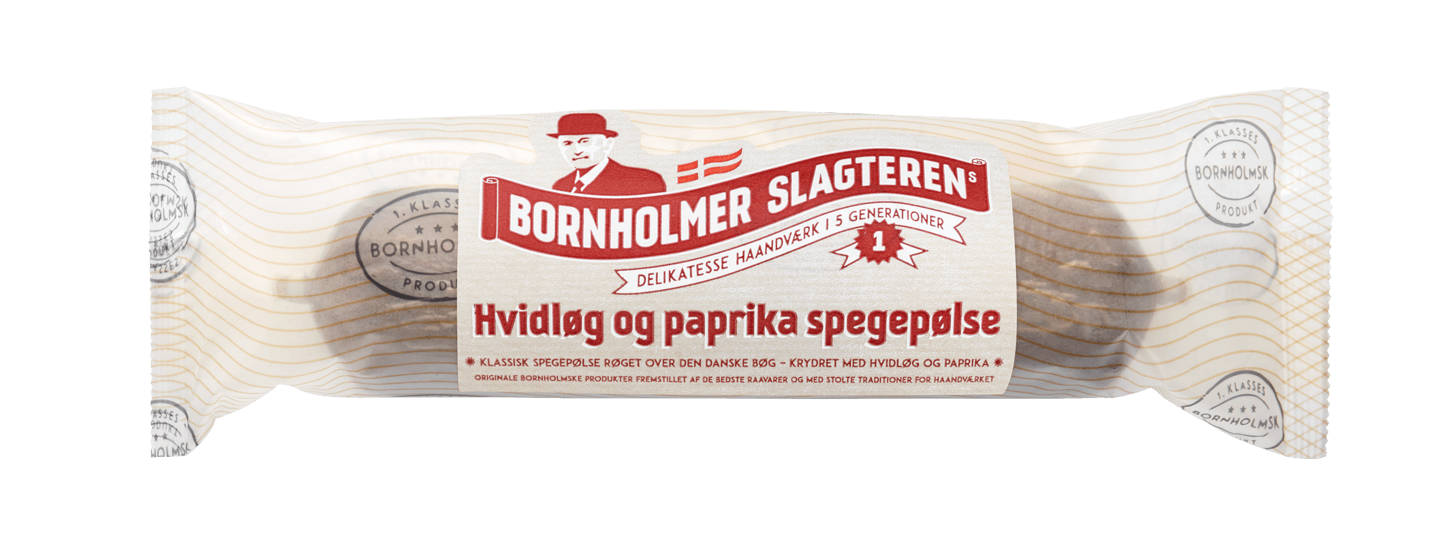 Hvidløg og paprika spegepølse